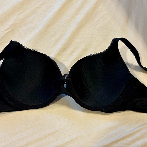 Victoria’s Secret Body by Victoria Perfect Shape Bra 34D Black Lace Push-Up - Picture 2 of 8